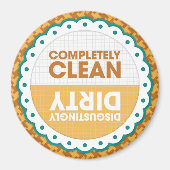 Sauberes Geschirrspüler Magnet (Vorne)