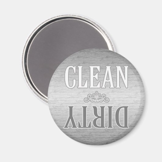 Sauberes Geschirrspüler Magnet (Vorderseite/Rückseite)