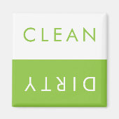 Sauberes Geschirrspüler Magnet in Apple & White (Vorne)