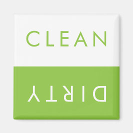 Sauberes Geschirrspüler Magnet in Apple & White