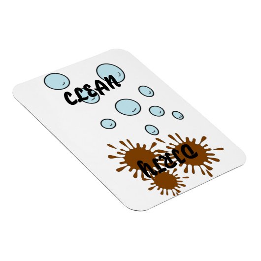 Sauberes Geschirrspüler-Magnet Magnet (Rechte Seite)