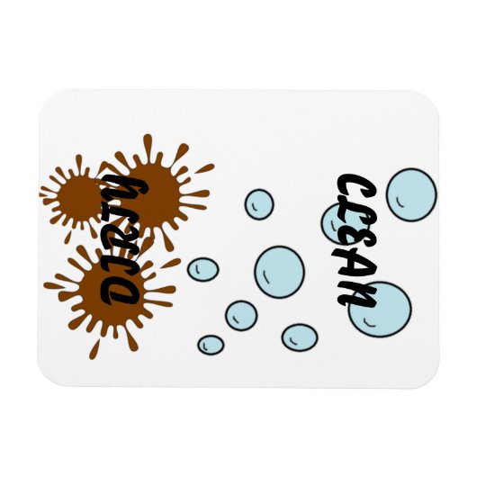 Sauberes Geschirrspüler-Magnet Magnet (Horizontal)