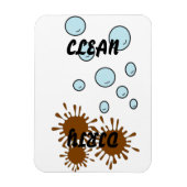 Sauberes Geschirrspüler-Magnet Magnet (Vertikal)