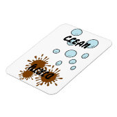 Sauberes Geschirrspüler-Magnet Magnet (Linke Seite)