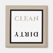 Sauberes Geschirrspüler-Magnet | Neutral Magnet (Vorne)