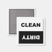 Sauberes Geschirrspüler Magnet-Zeichen Magnet (Vorderseite/Rückseite)