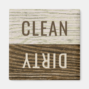 Sauberes Geschirrspüler Rustikales, gewittertes Ho Magnet