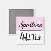 Sauberes Geschirrspüler, sauber, sauber, undurchsi Magnet (Vorderseite/Rückseite)