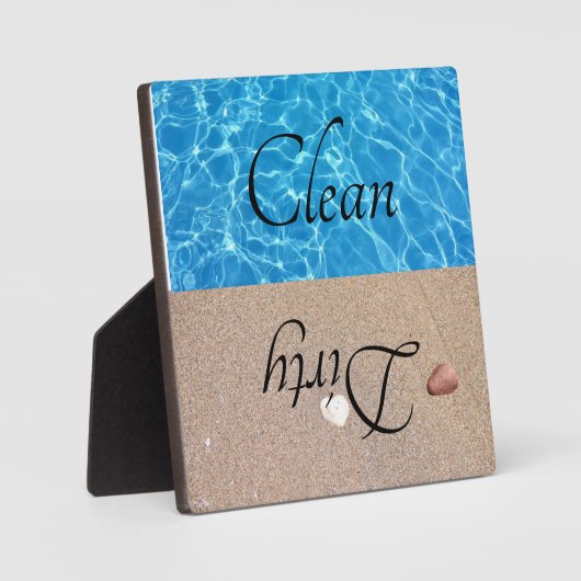 Sauberes Geschirrspüler Strand Wasser Fotoplatte (Vorderseite)