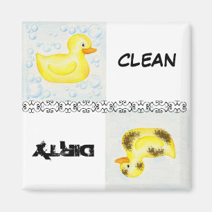 Sauberes Geschirrspülmagazin Magnet