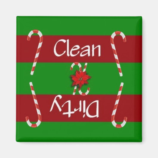 Sauberes GeschirrspülMagnet für feine Candy Cane Magnet (Vorne)