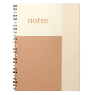 Sauberes Girl Tan und Creme individuell anpassbar Notizblock