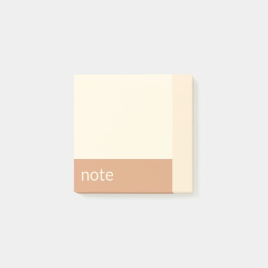 Sauberes Girl Tan und Creme individuell anpassbar Post-it Klebezettel (Vorderseite)