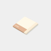 Sauberes Girl Tan und Creme individuell anpassbar Post-it Klebezettel (angewinkelt)