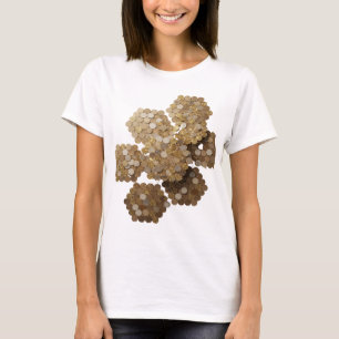 Sauberes Gold ABSTRACTE KUNST Künstlerisches Motiv T-Shirt