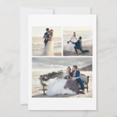 Sauberes Gold Botanisches Foto Elegante Hochzeit Save The Date (Rückseite)