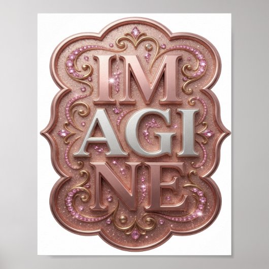 Sauberes Gold IMAGINE Design Poster (Vorne)