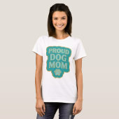 Sauberes Gold STOLZE HUND-MUTTER Statement-Design T-Shirt (Vorne ganz)