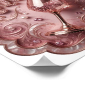 Sauberes Gold WEIN ERFORDERLICH Poster (Ecke)