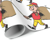 Sauberes gutes lustiges Kind des Pfadfinders der Geschenkpapier (Rolleneckpunkt)