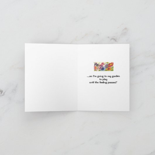 Sauberes Haus?oder im Garten spielen? Karte (Innenseite)