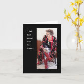 Sauberes Haus?oder im Garten spielen? Karte (Gelbe Blume)