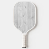 Sauberes helles graues Holz Pickleball Schläger (Rückseite)
