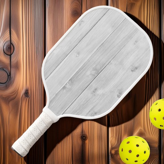 Sauberes helles graues Holz Pickleball Schläger