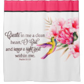 Sauberes Herz Duschvorhang (Vorderseite)