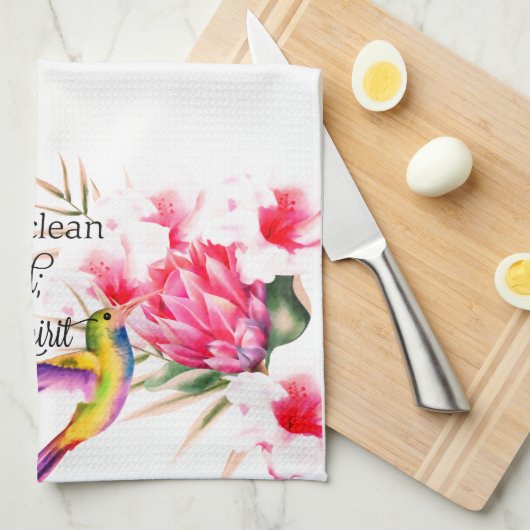 Sauberes Herz Geschirrtuch (Viertel Falte)