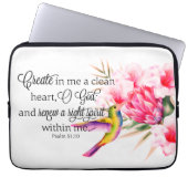 Sauberes Herz Laptopschutzhülle (Vorderseite)