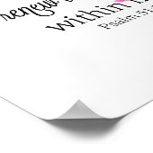 Sauberes Herz Poster (Ecke)