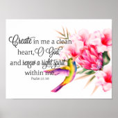 Sauberes Herz Poster (Vorne)