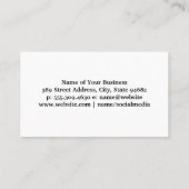 Sauberes Lieferlogo | Hausdienste | Wohnzimmer Visitenkarte (Rückseite)