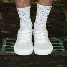 Sauberes Logo für Unternehmen Männer Frauen Socken