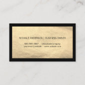 Sauberes Logo | Hintergrund für Luxusleder Visitenkarte (Rückseite)