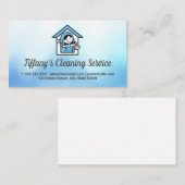 Sauberes Logo im Haus | Maid Visitenkarte (Vorne/Hinten)