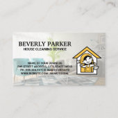 Sauberes Logo im Haus | Organisierter Wohnraum Visitenkarte (Vorderseite)