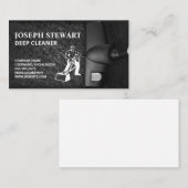 Sauberes Logo | Teppichreinigung Visitenkarte (Vorne/Hinten)