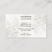 Sauberes Minimal | Benutzerlogo | 5-Minuten-Bearbe Visitenkarte (Rückseite)