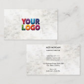 Sauberes Minimal | Benutzerlogo | 5-Minuten-Bearbe Visitenkarte (Vorne/Hinten)