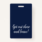 Sauberes Navy-Homeschool-Lehrer-Abzeichen Ausweis (Rückseite)