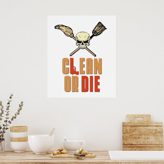 Sauberes oder Die Poster (Küche)