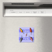 Sauberes oder dreckiges Geschirrspülmagazin Magnet (In Situ (Geschirrspüler))
