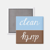 Sauberes oder schmutziges Geschirrspülmagnet Magnet (Vorderseite/Rückseite)