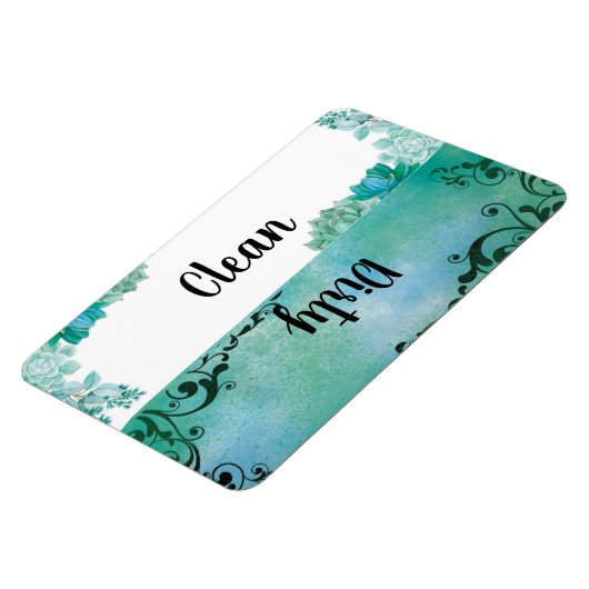 Sauberes oder schmutziges Geschirrspülmagnet Magnet (Linke Seite)