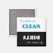 Sauberes oder schmutziges Geschirrspülmagnet Magnet (Vorderseite/Rückseite)
