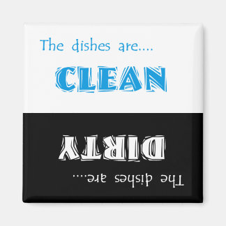 Sauberes oder schmutziges Geschirrspülmagnet Magnet