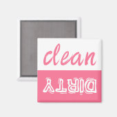 Sauberes oder schmutziges Geschirrspülmagnet Magnet (Vorderseite/Rückseite)