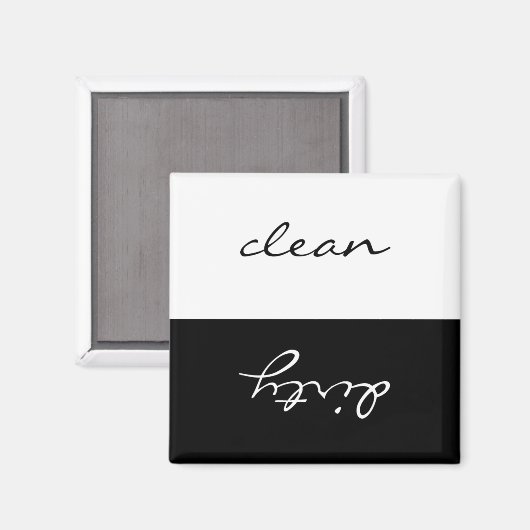 Sauberes oder schmutziges Geschirrspülmagnet Magnet (Vorderseite/Rückseite)